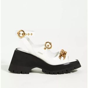 Jeffery Campbell Crunched Sandals - white